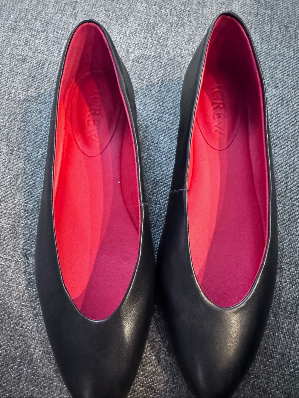 J crew Bea Women’s Black Pointed Ballet Flats sz 7 new in box - Picture 3 of 7